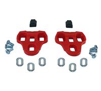 cyclingcolors Cales Chaussure Compatible KEO Look Velo Route Course 0 4.5 9 DEGRES (Rouge, 9°)