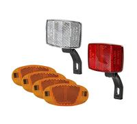 cyclingcolors Catadioptre réflecteur Avant arrière vélo avec Support réglable Rayons Dispositif réfléchissant sécurité Cycle Ville Route VTT
