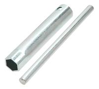 cyclingcolors Clé à bougie 21mm tube longueur 120mm Hexagonale avec manche amovible tondeuse tracteur moto scooter cyclomoteur