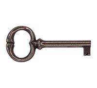 cyclingcolors clé de serrure 77mm rond aspect bronze foncé meuble ancien décoration rustique armoire vintage patiné