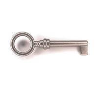cyclingcolors clé de serrure meuble ronde contemporain design 70mm décoration clef nickel mat