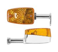 cyclingcolors clignotant droit + gauche scooter moto mobylette compatible avec mbk 51 motobecane motoconfort luxor 2008 chromé