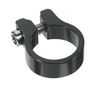 cyclingcolors Collier de serrage de tige de selle Aluminium à visser fixation tube vélo vtt route ville cycle universel, diamètre 28.6 mm (noir)