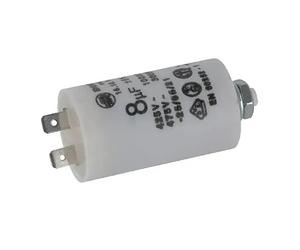 cyclingcolors Condensateur de démarrage universel 8µF 450V Ø30mm longueur 55mm fixation M8 2 cosses Permanent Moteur Appareils Electriques Ménagers Pompe Volet roulant Connecteur