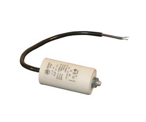 cyclingcolors Condensateur de démarrage universel avec câble 2 fils 8µF 450V Ø32mm longueur 57mm fixation M8 Permanent Moteur Appareils Electriques Ménagers Pompe Volet roulant Connecteur