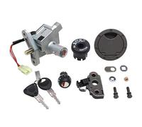 cyclingcolors contacteur à clé moto scooter mobylette compatible avec mbk nitro yamaha aerox 3 fils avec serrure de selle et bouchon essence