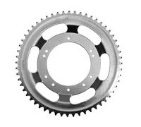 cyclingcolors couronne moto scooter mobylette cyclomoteur compatible avec peugeot 103 roue aluminium 56 dents alésage 98mm 10 trous argent