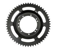 cyclingcolors couronne moto scooter mobylette cyclomoteur compatible avec peugeot 103 roue rayons 56 dents alésage 94mm 11 trous noir