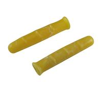 cyclingcolors COUVRE LEVIER DE FREIN VELO 85 mm VILLE VINTAGE RETRO ANCIEN PROTECTION GOMME MARRON NOIR JAUNE GRIS (Jaune marbré)
