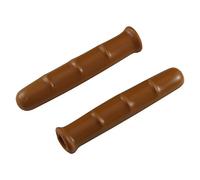 cyclingcolors COUVRE LEVIER DE FREIN VELO 85 mm VILLE VINTAGE RETRO ANCIEN PROTECTION GOMME MARRON NOIR JAUNE GRIS (Marron)