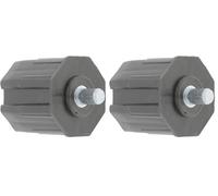 cyclingcolors embout de tube de volet roulant octogonal fenêtre sortie plastique, pour tube octogonal de 60 mm sortie Ø 12 mm mâle (Lot de 2)