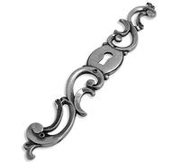 cyclingcolors entrée de clé coq main gauche argenté zamak vieux fer vintage rustique antique meuble ancien porte clef tiroir