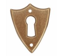 cyclingcolors entrée de clé écusson en laiton 37x30mm clef meuble ancien rustique vintage style empire louis philippe
