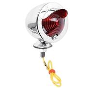 cyclingcolors feu arrière éclairage additionnel scooter moto mobylette chromé avec casquette diamètre feu 40mm diamètre total 57mm