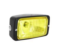 cyclingcolors feu avant jaune scooter moto mobylette rectangle noir 140mm