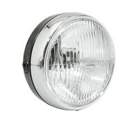 cyclingcolors feu avant scooter moto mobylette noir avec interrupteur 140mm entourage chrome