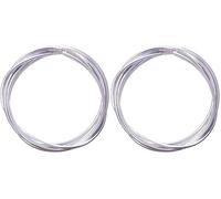 cyclingcolors gaine de frein vélo 5mm cable universel vtt route ville insert performance, 3m (chromé) (Lot de 2)