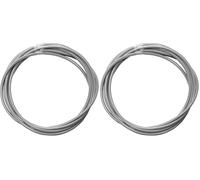 cyclingcolors Gaine frein embrayage traction 7mm gris 3m fil plat cyclomoteur moto mobylette motoculteur tracteur (Lot de 2)