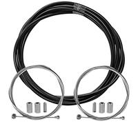 cyclingcolors gaine frein vélo avec câble kit avant arrière compatible avec Shimano et Sram cycle ville route vtt insert performance (Noir)