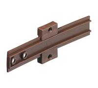 cyclingcolors Glissière Porte Réfrigérateur Encastrable Charnière Accompagnement Guide 150 mm Frigo Plastique Meuble, Brun (Lot de 6)