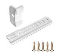 cyclingcolors Glissière Porte Réfrigérateur Encastrable Charnière Accompagnement Guide Porte Frigo Plastique Blanc Meuble, Blanc