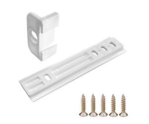 cyclingcolors Glissière Porte Réfrigérateur Encastrable Charnière Accompagnement Guide Porte Frigo Plastique Blanc Meuble, Blanc