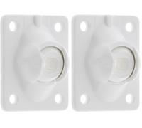 cyclingcolors Guide à rotule sortie de caisson volet roulant platine 51x41mm pivotement 45° polyamide blanc Store Fenêtre Treuil Grenouillère Fixation Embout, sortie Ø 12mm (Lot de 2)