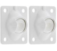 cyclingcolors Guide rotule sortie de caisson volet roulant platine 51x41mm pivotement 45° polyamide blanc Store Fenêtre Treuil Grenouillère Fixation Embout, sortie 6 pans 10mm (Lot de 2)