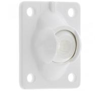 cyclingcolors Guide rotule sortie de caisson volet roulant platine 51x41mm pivotement 45° polyamide blanc Store Fenêtre Treuil Grenouillère Fixation Embout, sortie 6 pans 10mm
