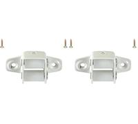 cyclingcolors Guide sangle de volet roulant à galets pour sangle de 15 à 18mm en acier laqué blanc fixation horizontale à visser entraxe 37mm Rouleau Enroulement Fixation Fenêtre Store (Lot de 2)