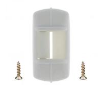 cyclingcolors Guide sangle largeur 12 à 15mm de volet roulant avec cache PVC blanc fixation horizontale à visser entraxe 30mm Accessoire Rouleau Enroulement Fixation Fenêtre Store Finition