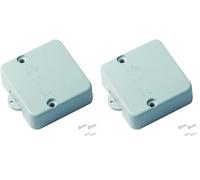 cyclingcolors Interrupteur contacteur de porte 12V CC 2A 220-240V 50Hz s'active à l'ouverture Commutateur Placard Armoire Eclairage automatique Lumière, gris clair (Lot de 2)