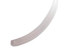cyclingcolors Joint de verre vitre miroir d'épaisseur 4-4,5mm en silicone translucide asymétrique Profil Meuble Rainure Nervure Armoire Dressing Vitrine Protection Isolation Etanchéité, 1 mètre
