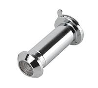 cyclingcolors Judas pour porte d'entrée, Ø 12 mm, jusqu'à épaisseur de porte 57 mm, laiton, chromé