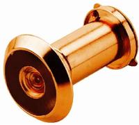 cyclingcolors Judas pour porte d'entrée, Ø 12 mm, jusqu'à épaisseur de porte 62 mm, bruni