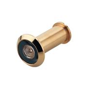 cyclingcolors Judas pour porte d'entrée, Ø 14 mm, jusqu'à épaisseur de porte 55 mm, sans volet, laiton, chromé