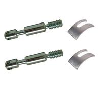 cyclingcolors kit de 2x goujons d'assemblage de lit meuble diamètre 8mm x longueur 50mm 4 trous + 2x étrier ferrure fourchette 38mm acier vis filetage direct