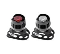 cyclingcolors kit feu arrière Rouge + Avant Blanc vélo 1x LED, métal, Aluminium