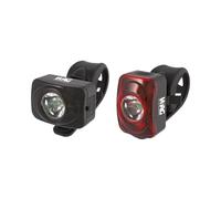 cyclingcolors kit feu arrière Rouge + Avant Blanc vélo LED, 42 x 28 x 25 mm