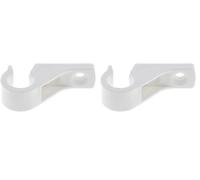 cyclingcolors lacet espagnolette collier plastique déporté ouvert blanc volet battant fenêtre butée maintien (Lot de 2)