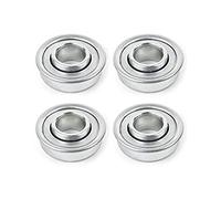 cyclingcolors Lot de 4 Roulement de Roue Tondeuse Universel 12.7 mm x 28.6 mm Argent