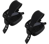 cyclingcolors Paire de pédale vélo Appartement Stationnaire 1/2" x 12 mm Noir Courroie réglable