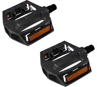 cyclingcolors Paire de pédale vélo BMX 112x105mm 9/16" Aluminium avec réflecteurs Amovibles