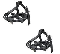 cyclingcolors Paire de pédale vélo Route avec Sangle et cale Pied 140x90mm axe 9/16" x 14 mm