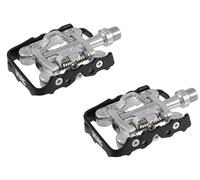 cyclingcolors Paire de pédale vélo Semi Automatique Aluminium forgé 100x65mm Compatible avec SPD axe 9/16" x 14 mm