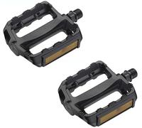 cyclingcolors Paire de pédale vélo Ville VTC Aluminium 99x72mm avec réflecteur Orange Amovible axe 9/16" x 14 mm