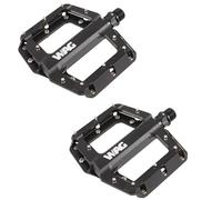 cyclingcolors Paire de pédale vélo VTT Aluminium forgé Noir 106x105x22mm axe 9/16" x 14 mm