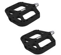 cyclingcolors Paire de pédale vélo VTT BMX Plate Noir 116x110x16mm axe 9/16" x 14 mm en Composite