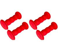 cyclingcolors Paire de poignée vélo 19mm Longeur 85mm draisienne Trottinette Tricycle Paire sécurité fermée, Rouge (Lot de 2)