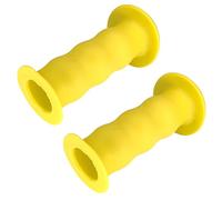 cyclingcolors Paire de poignée vélo 22mm Longeur 85mm draisienne Trottinette Tricycle Paire sécurité fermée, Jaune
